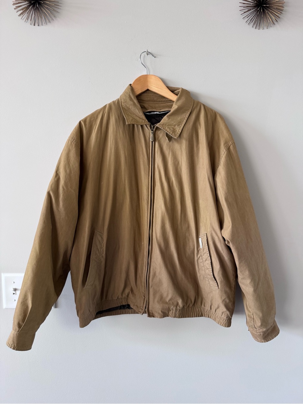 Vintage! London Fog Casual Zip Khaki Jacket with Removable Quited Liner - Picture 8 of 13